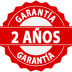 2 años de garantía